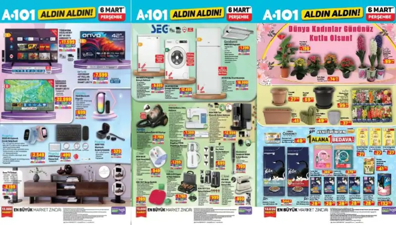 A101 6 Mart Aktüel Ürünler Kataloğu ile Ev Eşyaları Alışverişi Başlıyor!