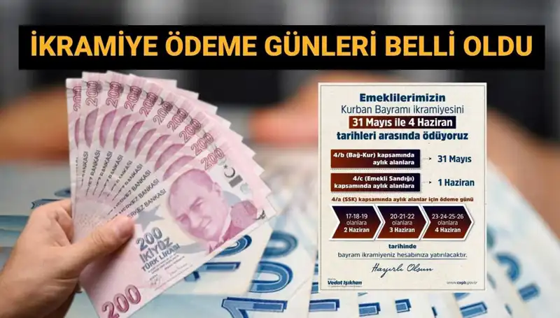 Emekli Bayram İkramiyeleri Hesaplara Geçiyor: Ödeme Günleri Açıklandı!