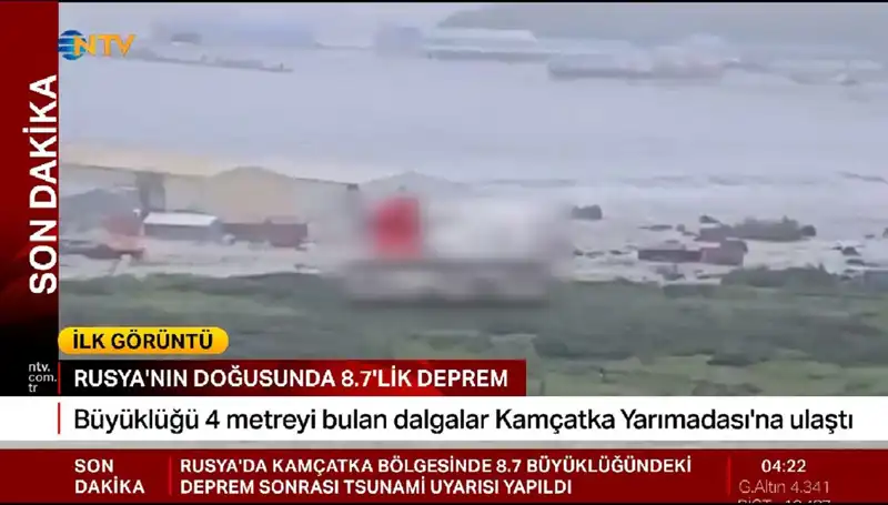 Kamçatka Kıyılarında İlk Tsunami Dalgaları: Korkutan Doğa Olayı