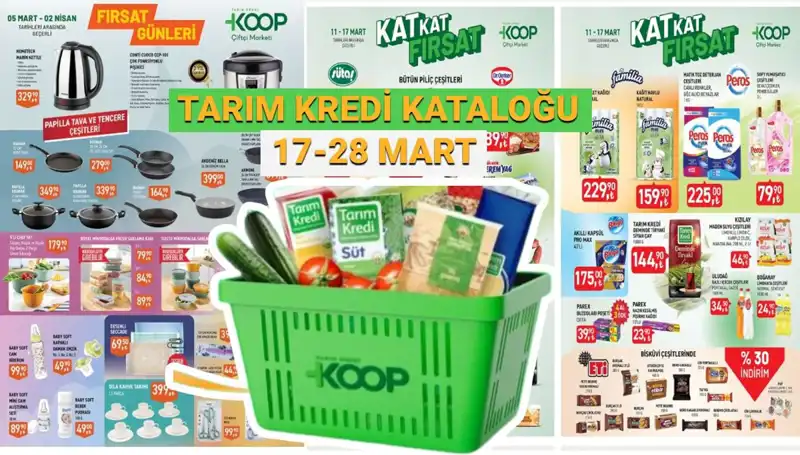 Tarım Kredi Kooperatif Marketleri'nde 20-27 Mart İndirimli Ürünler Neler?