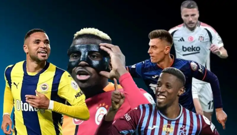 Süper Lig'de Gol Krallığı Yarışı Kızıştı: Osimhen, Banza ve En-Nesyri Kim Önde?