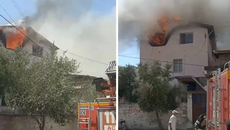 Hatay’da Faciaya Neden Olan Yangında Küçük Çocuk Hastaneye Kaldırıldı